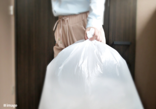 ゴミを管理員が回収してくれる